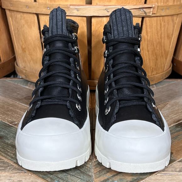 Converse CTAS Lugged Winter Retrograde Gore-Tex Black Leather Boots Womens 6.5 - Picture 4 of 11